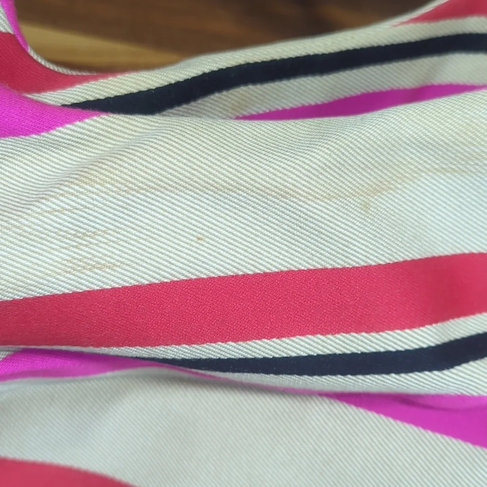Kate Spade Stevie Oak Island Large Canvas Striped Bag